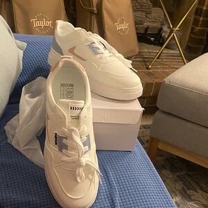 Ash White and Blue Women's Sneakers